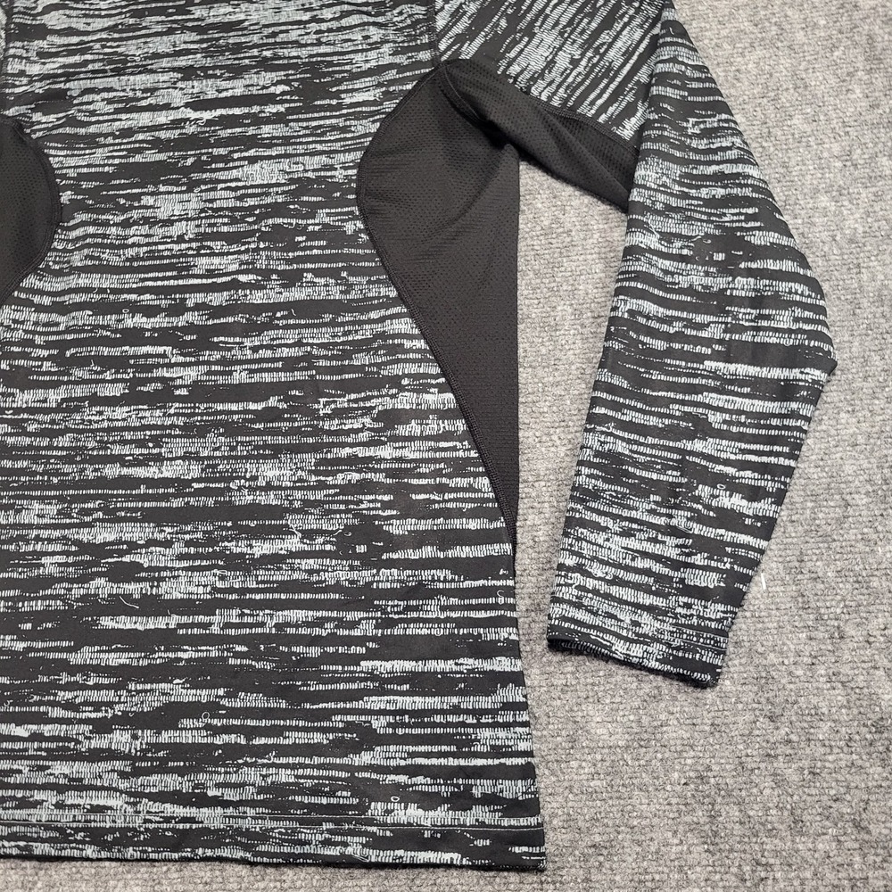 Nike Men's White/Black Pro Combat Dri-Fit Fitted Long Sleeve Top Size Small - Picture 9 of 14